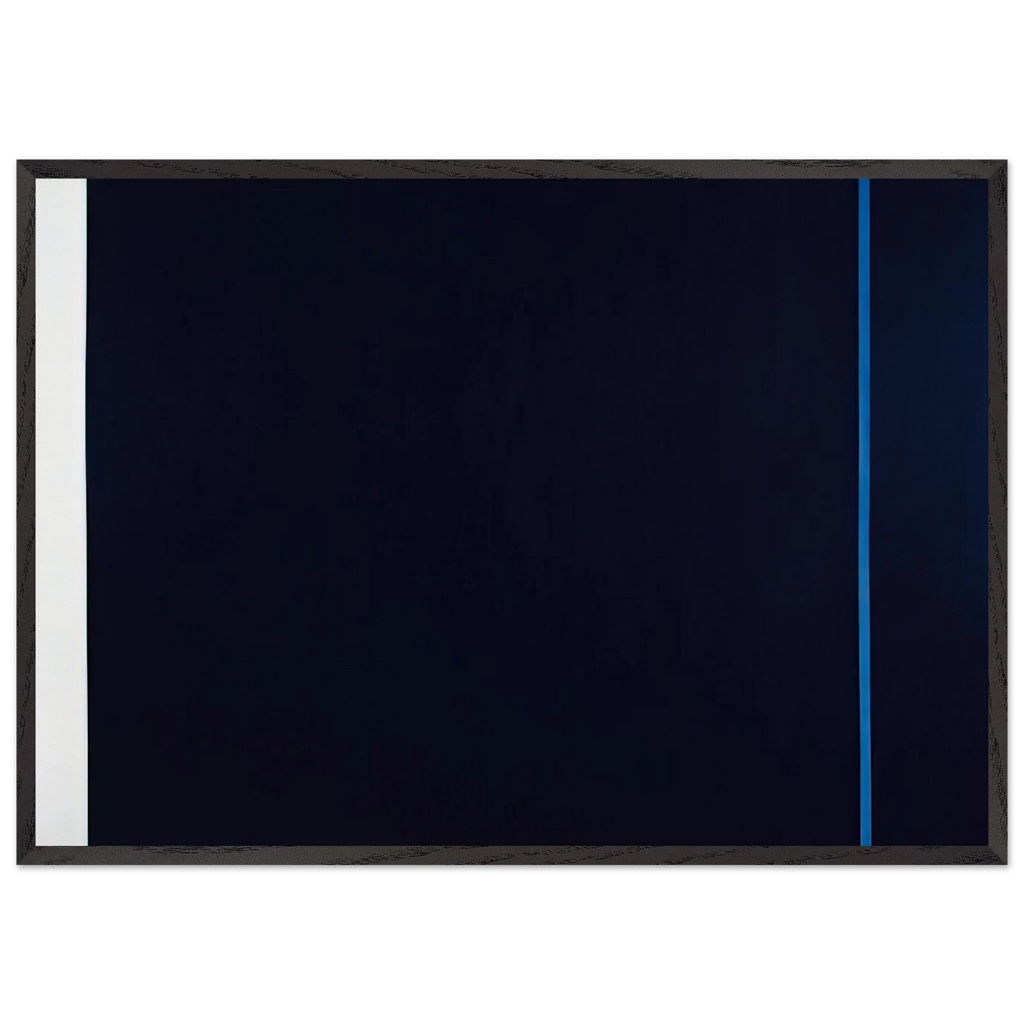 Midnight Blue N1 - Barnett Newman 70x100 cm / 28x40 inches Framed Art Print – Black Wooden Frame