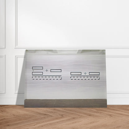 Untitled - 1991 - Lawrence Weiner Brushed Aluminum Print - 70x100 cm / 28x40 inches | Lawrence Weiner Aluminum Print | Lawrence Weiner Prints