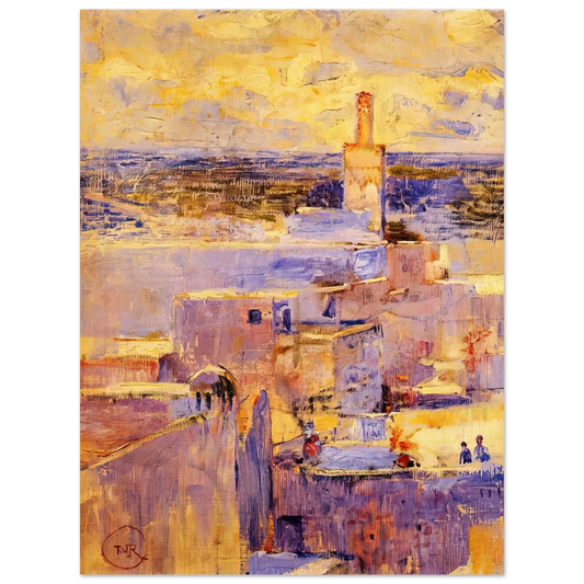 Theo van Rysselberghe - VIEW OF MEKNES MOROCCO  75x100 cm / 30x40inches Fine Art Poster