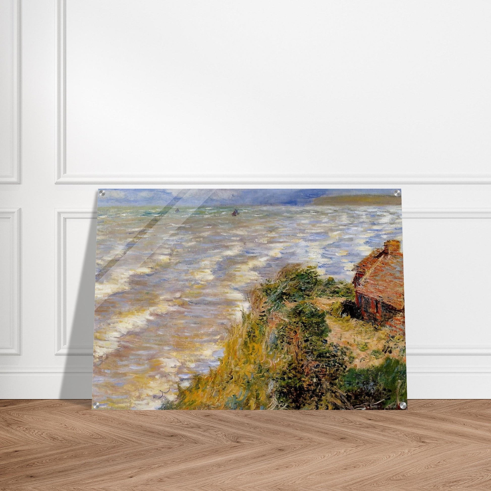 Rising Tide at Pourville - claude monet Acrylic Print - 70x100 cm / 28x40″ inches | claude monet Wall Art | claude monet Prints