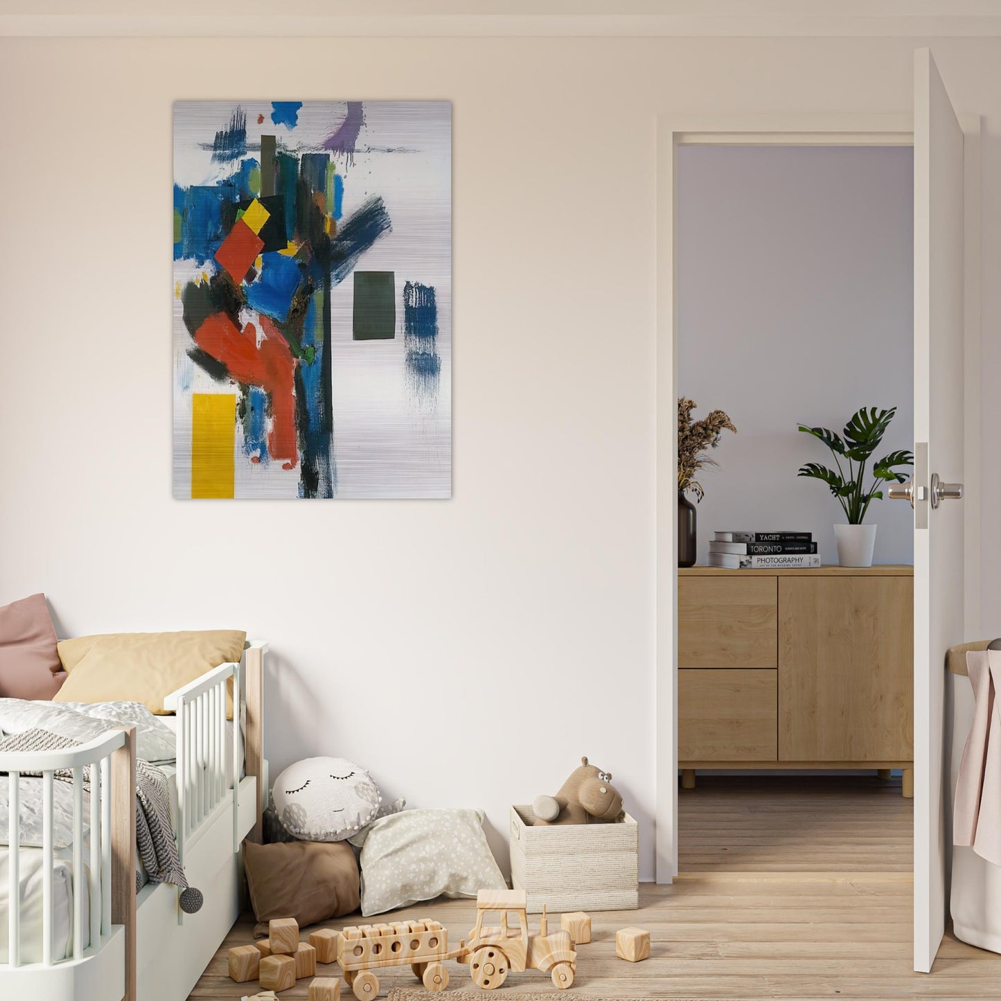 Heraldic Call - Hans Hofmann Brushed Aluminum Print - 70x100 cm / 28x40 inches | Hans Hofmann Aluminum Print | Hans Hofmann Prints