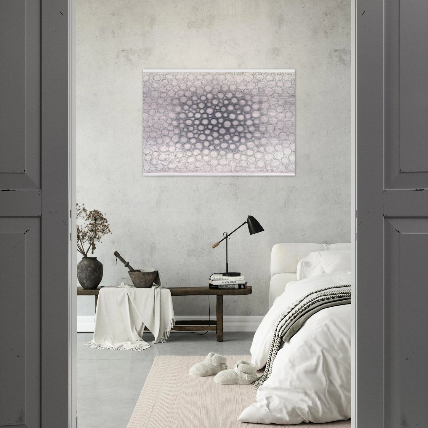 Light Gathers to the Question of No - 1979 - Richard Pousette-Dart Brushed Aluminum Print - 70x100 cm / 28x40 inches | Richard Pousette-Dart Aluminum Print | Richard Pousette-Dart Prints