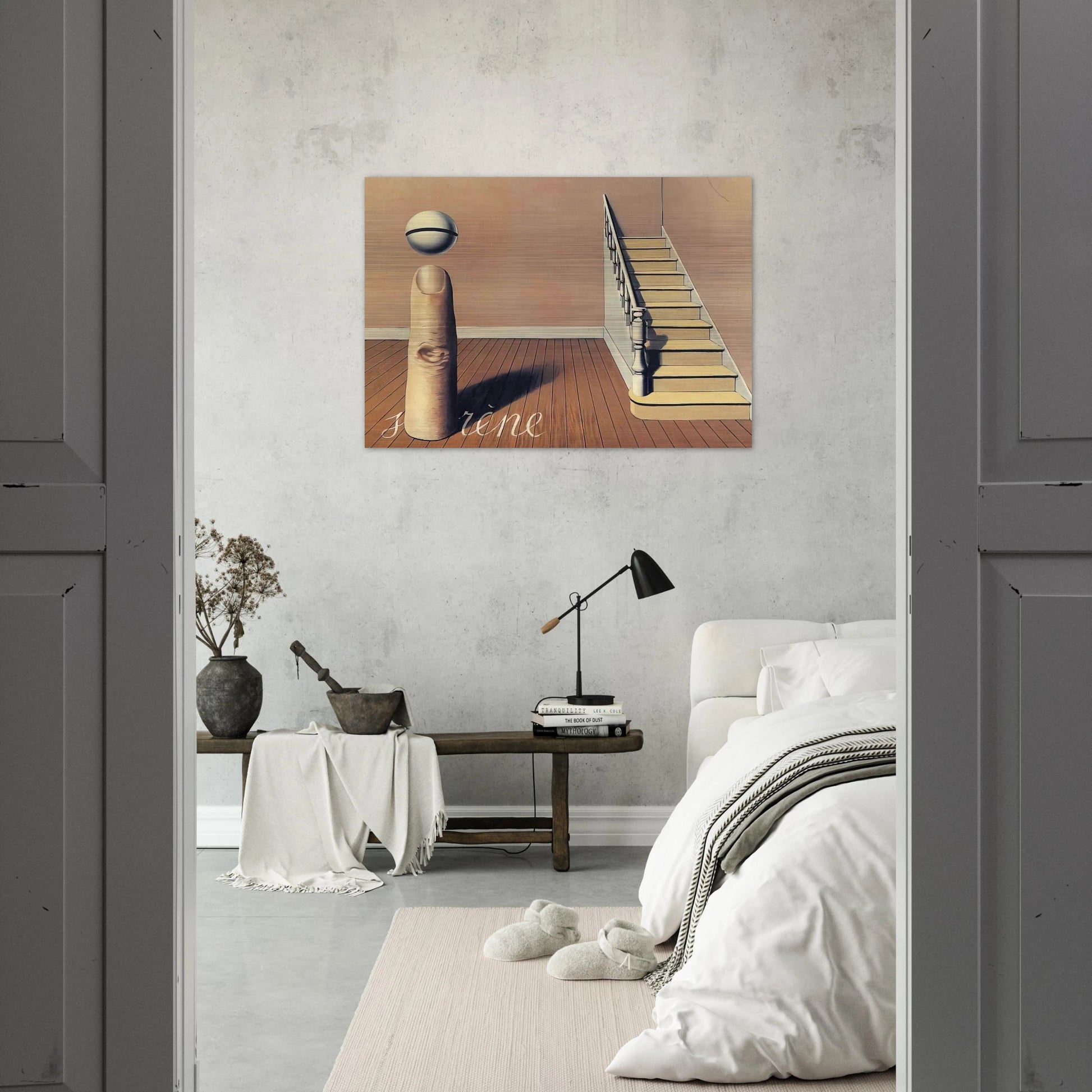 FORBIDDEN LITERATURE THE USE OF THE WORD 1936 - Rene Magritte Brushed Aluminum Print - 70x100 cm / 28x40 inches | Rene Magritte Aluminum Print | Rene Magritte Prints