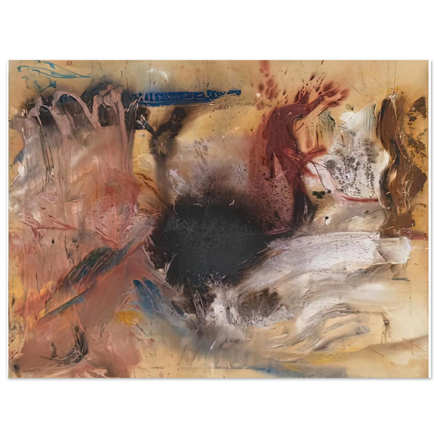 Helen Frankenthaler - Sun Spot, 1954- Wall Art - 21x29.7 cm / 8x12" - Fine Art Poster-canvas - -