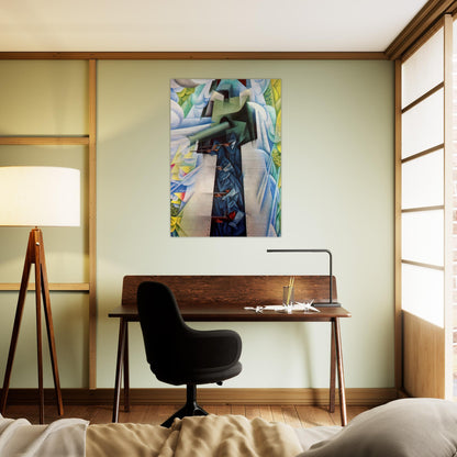 ARMTRAIN - Carlo Carra Brushed Aluminum Print - 70x100 cm / 28x40 inches | Carlo Carra Aluminum Print | Carlo Carra Prints