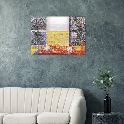 Table - 2001 - Jennifer Bartlett Brushed Aluminum Print - 70x100 cm / 28x40 inches | Jennifer Bartlett Aluminum Print | Jennifer Bartlett Prints