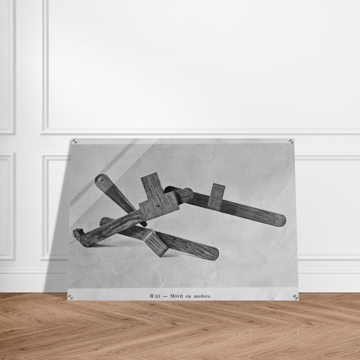 Röyi - 1945 - Gyula Kosice Acrylic Print - 70x100 cm / 28x40″ inches | Gyula Kosice Wall Art | Gyula Kosice Prints