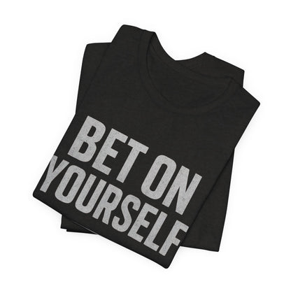 Camiseta de motivación fitness - Gymish Lifestyle Apuesta por ti mismo Camisetas de entrenamiento para hombre