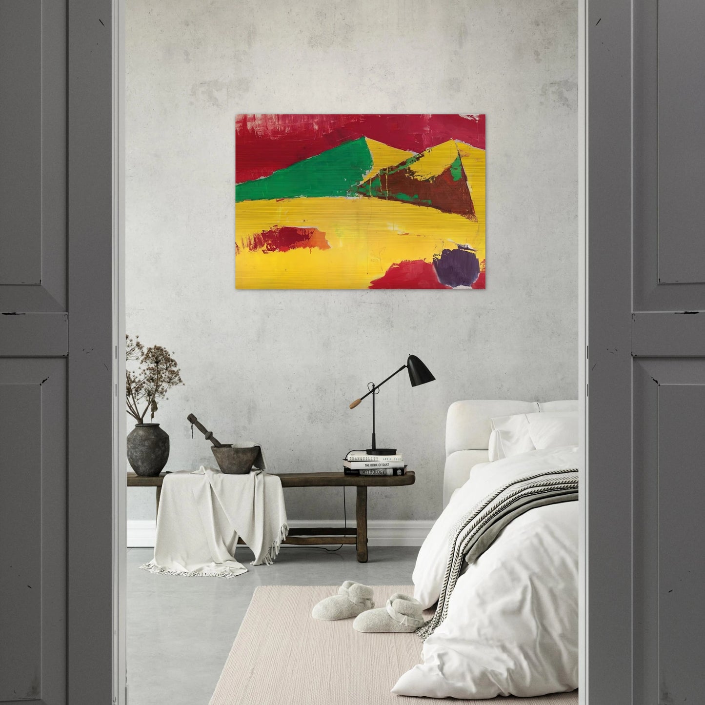 Sicile Agrigente - 1953 - Nicolas de Stael Brushed Aluminum Print - 70x100 cm / 28x40 inches | Nicolas de Stael Aluminum Print | Nicolas de Stael Prints