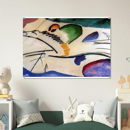 LYRICAL LYRICS 1911 - Wassily Kandinsky Acrylic Print - 70x100 cm / 28x40″ inches