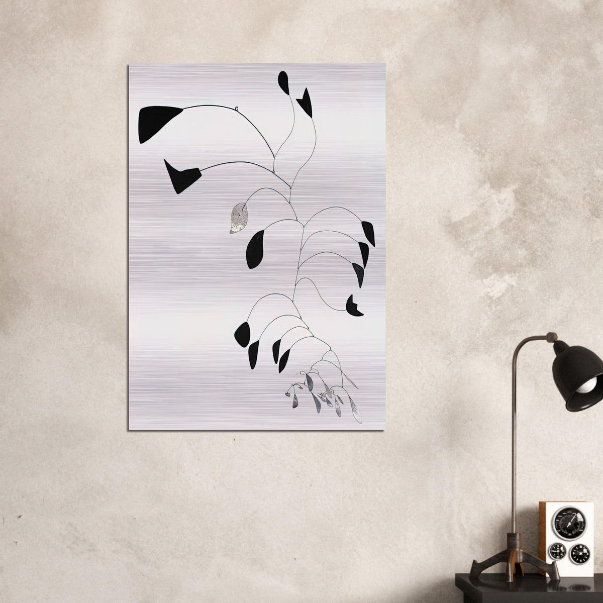 ARC OF PETALS 1941 - Alexander Calder Brushed Aluminum Print - 70x100 cm / 28x40 inches | Alexander Calder Aluminum Print | Alexander Calder Prints