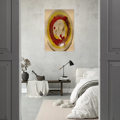 Circle - 1963 - Jiro Yoshihara Brushed Aluminum Print - 70x100 cm / 28x40 inches | Jiro Yoshihara Aluminum Print | Jiro Yoshihara Prints