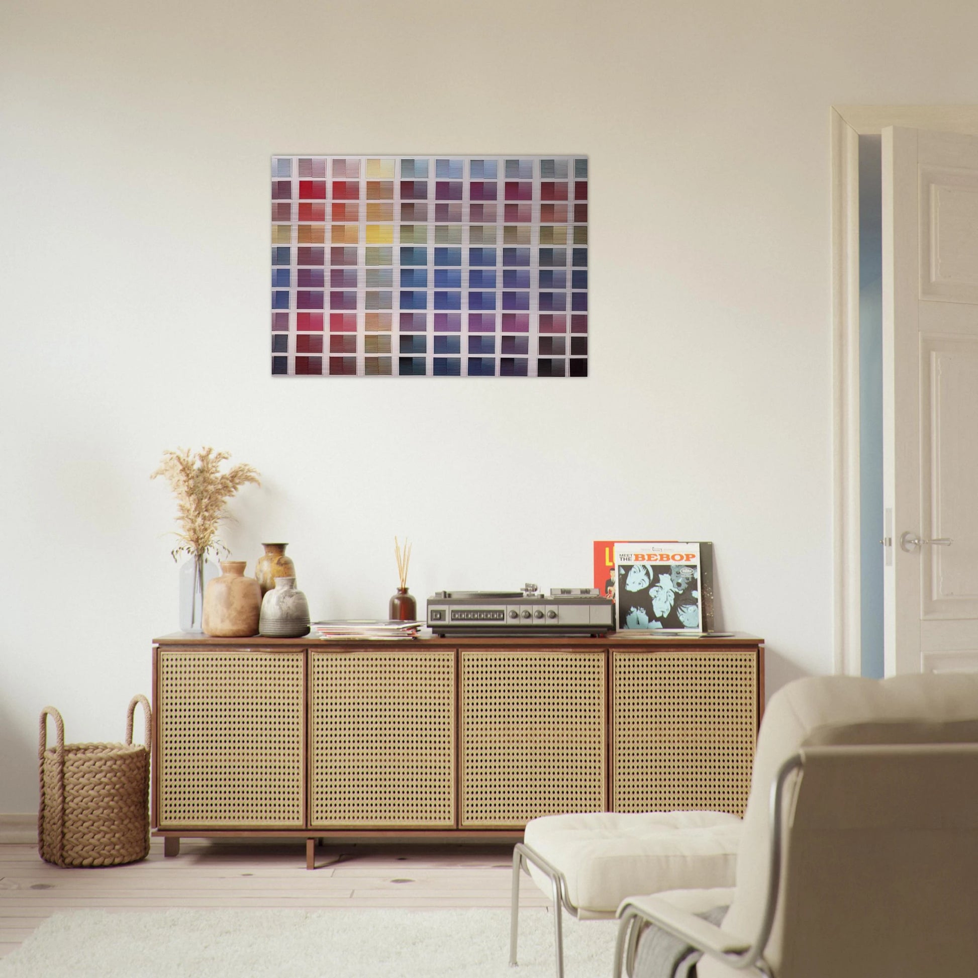 La ricerca del colore - 1968 - Dadamaino Brushed Aluminum Print - 70x100 cm / 28x40 inches | Dadamaino Aluminum Print | Dadamaino Prints