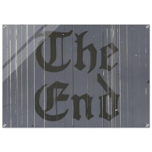 THE FINAL END 1991 - Edward Ruscha Acrylic Print - 70x100 cm / 28x40″ inches