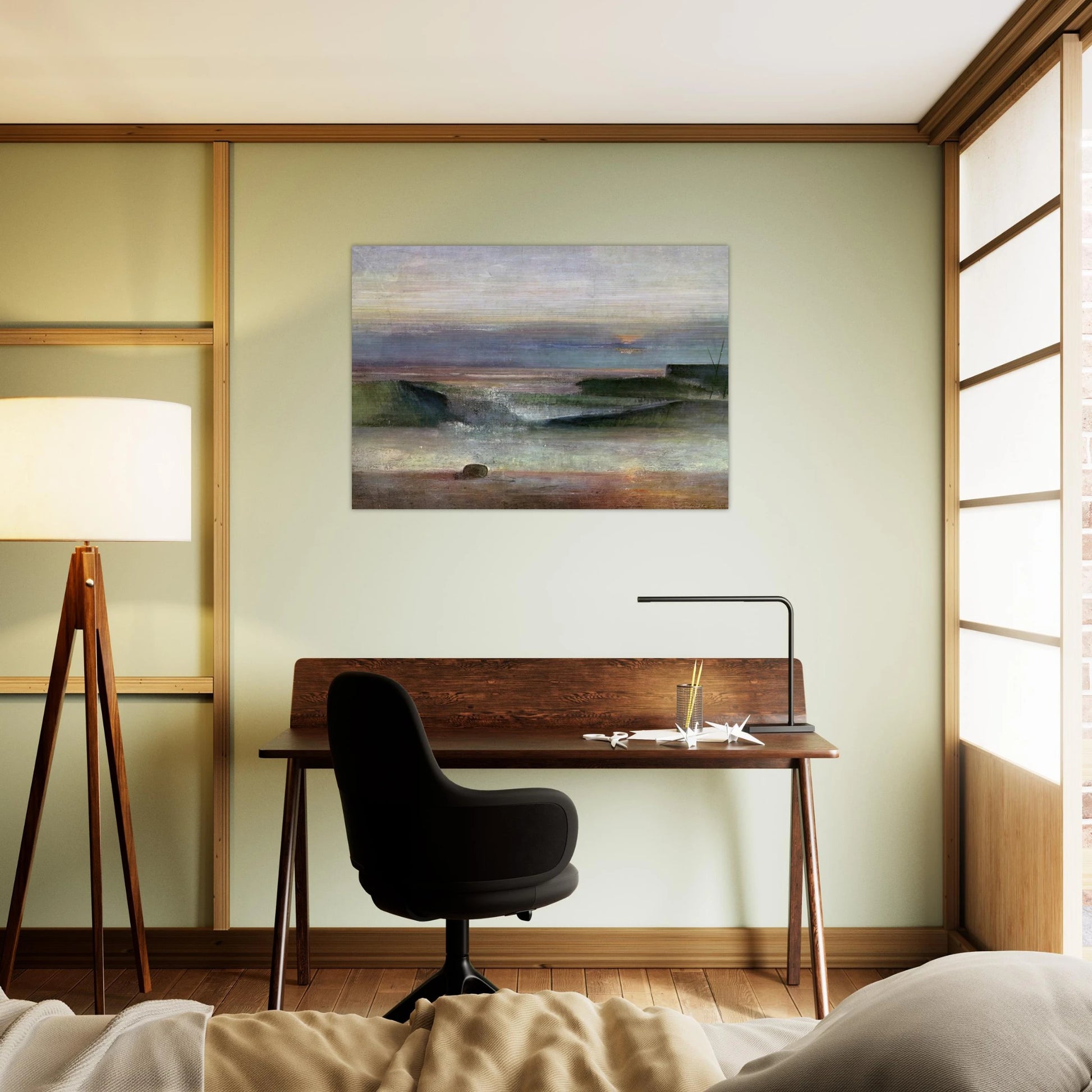 The Wave - 1944 - Victor Pasmore Brushed Aluminum Print - 70x100 cm / 28x40 inches | Victor Pasmore Aluminum Print | Victor Pasmore Prints