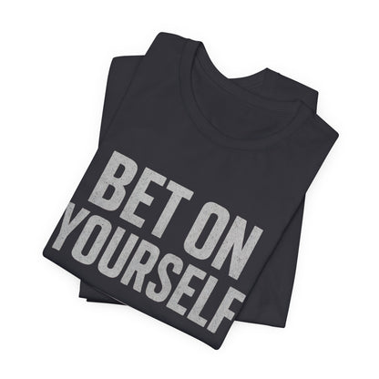 Camiseta de motivación fitness - Gymish Lifestyle Apuesta por ti mismo Camisetas de entrenamiento para hombre