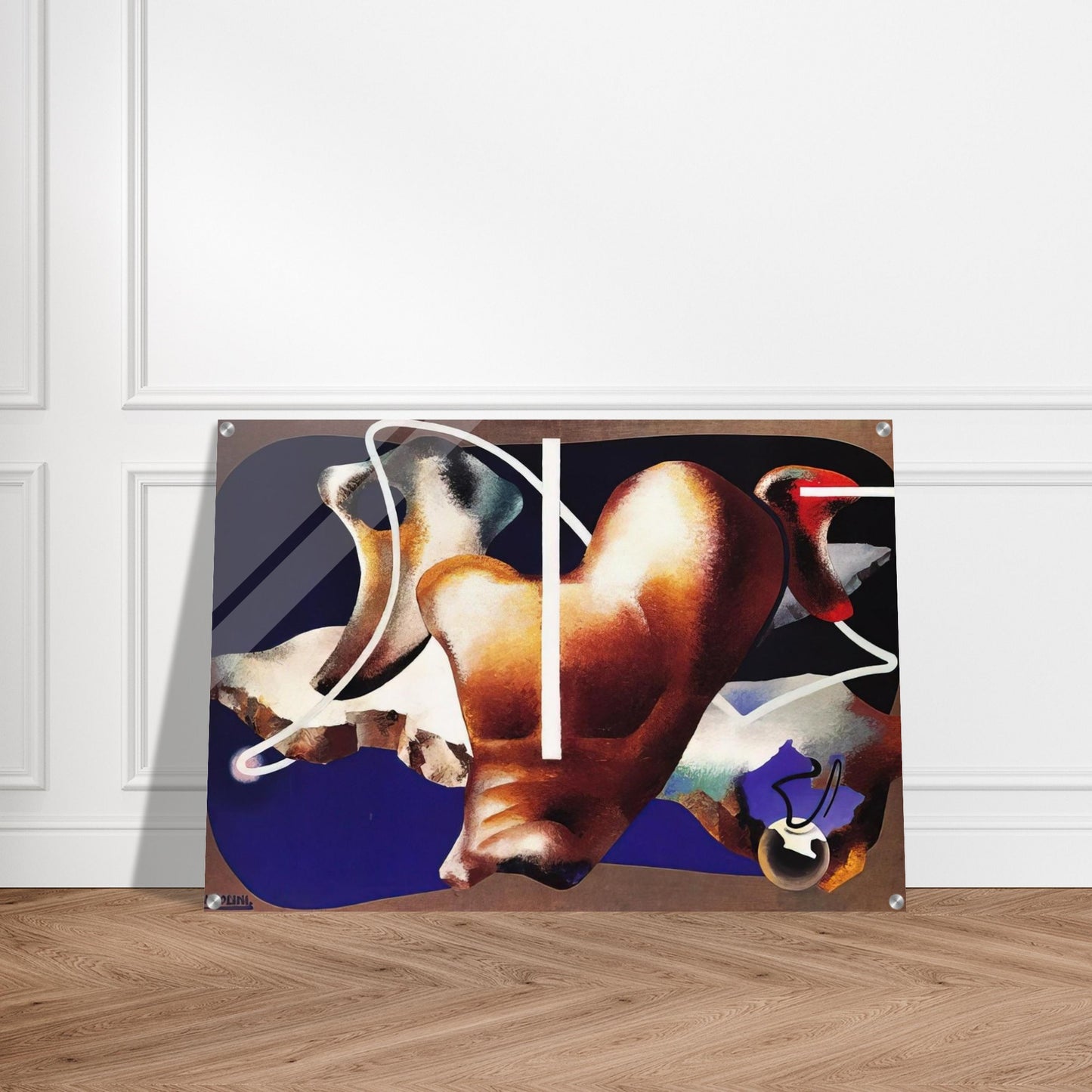SUPERAMENTO TERRESTRE 1932 - Enrico Prampolini Acrylic Print - 70x100 cm / 28x40″ inches