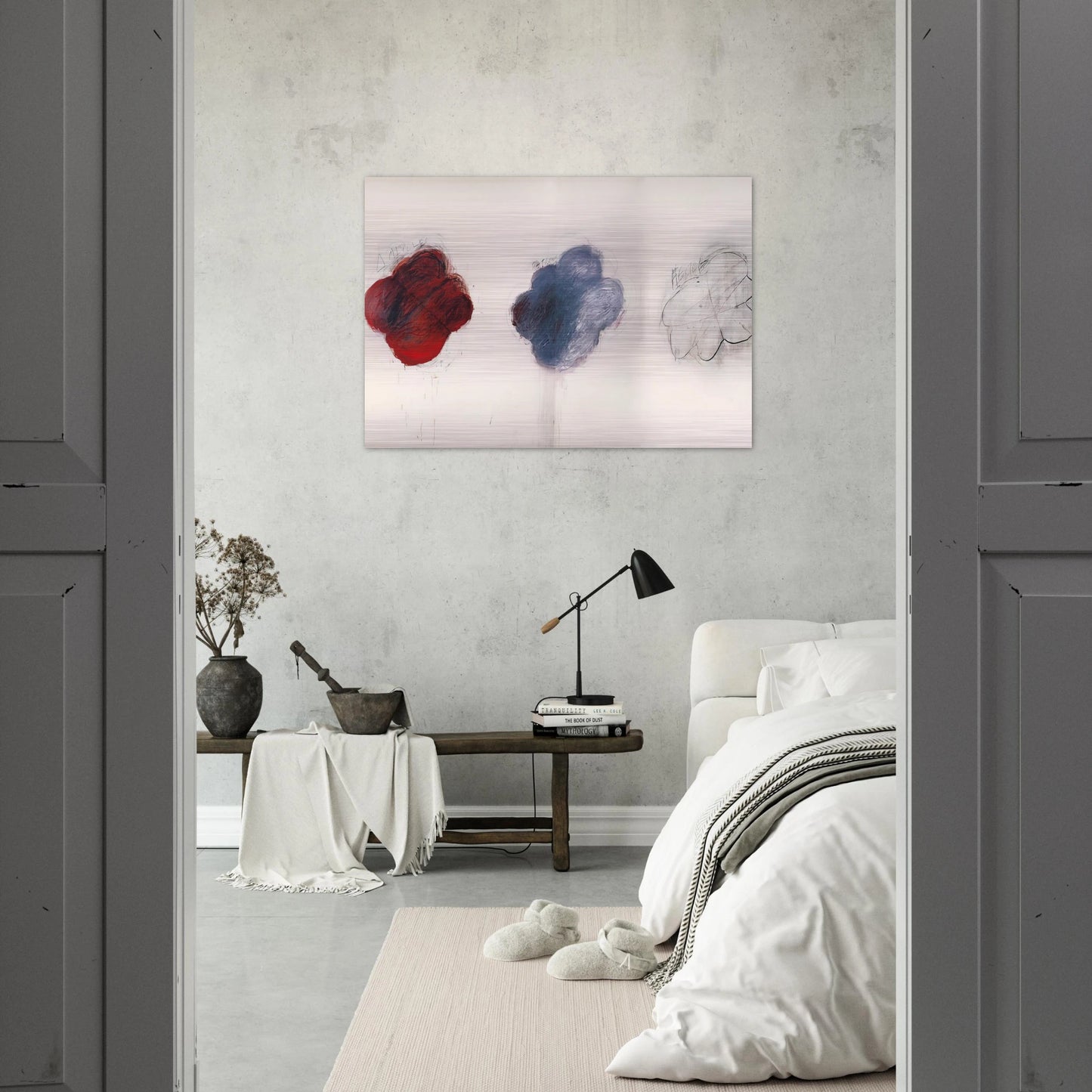 Fifty Days at Iliam. Shades of Achilles, Patroclus, and Hector - Cy Twombly Brushed Aluminum Print - 70x100 cm / 28x40 inches | Cy Twombly Aluminum Print | Cy Twombly Prints