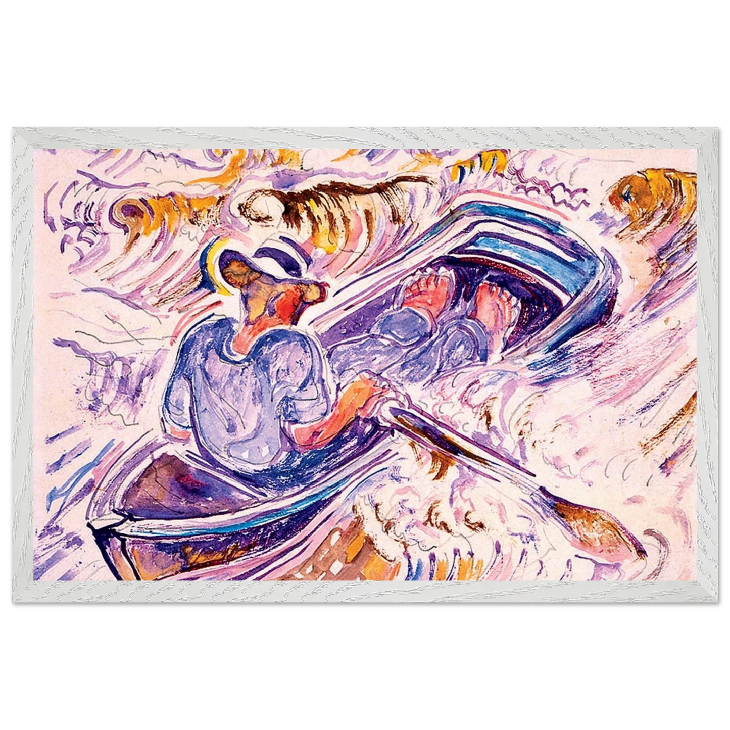 Walter Inglis Anderson - Walter Anderson Wall art - 70x100 cm / 28x40 inches - Premium Wooden Framed Poster With Fine Art Paper-canvas - White frame