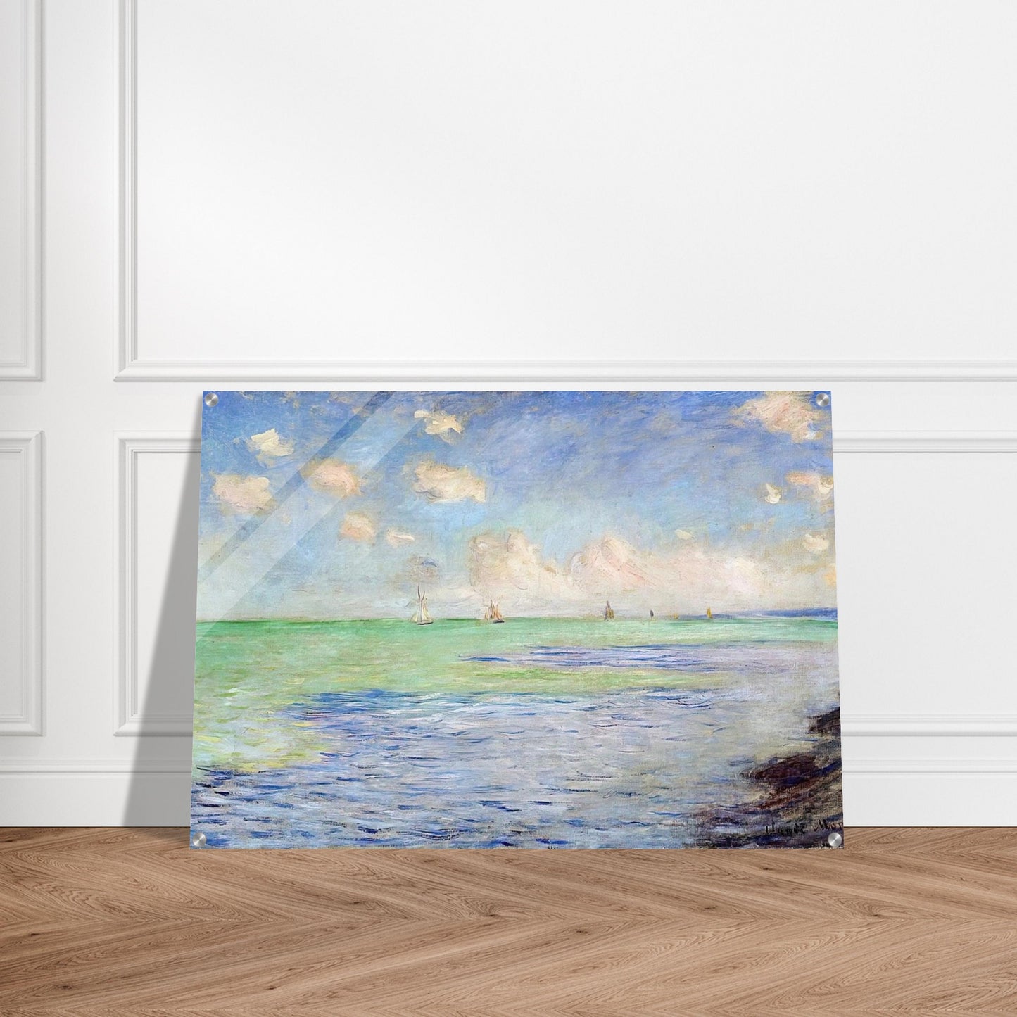 The Sea at Pourville - claude monet Acrylic Print - 70x100 cm / 28x40″ inches