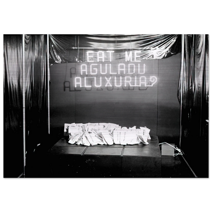 Eat Me. The Gluttony or Lust - 1976 - Lygia Pape Brushed Aluminum Print - 70x100 cm / 28x40 inches | Lygia Pape Aluminum Print | Lygia Pape Prints