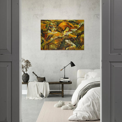 CERET LANDSCAPE - Chaim Soutine Brushed Aluminum Print - 70x100 cm / 28x40 inches | Chaim Soutine Aluminum Print | Chaim Soutine Prints