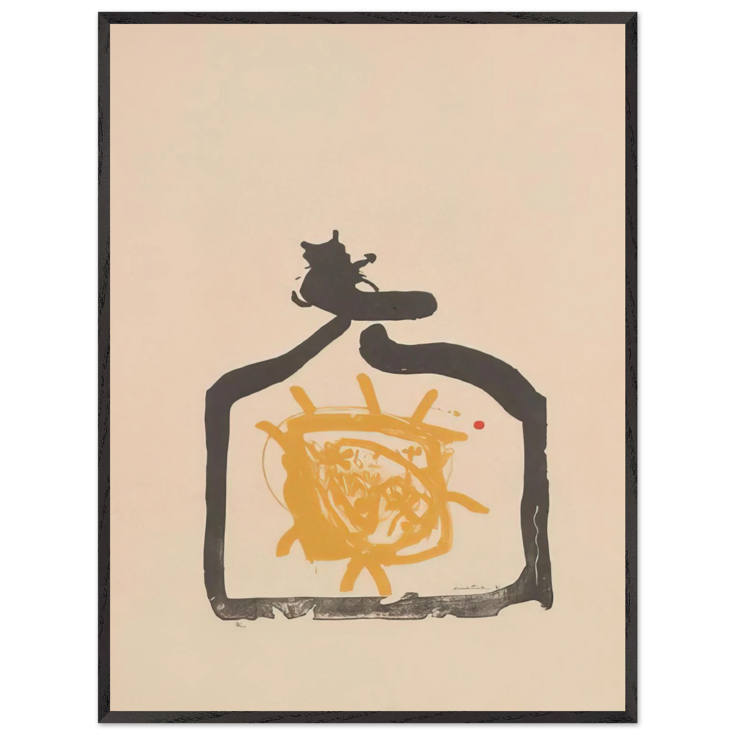 Helen Frankenthaler - May 26th Backwards - 1961 Wall art - 45x60 cm / 18x24 inches - Premium Wooden Framed Poster With Fine Art Paper-canvas - Wood frame
