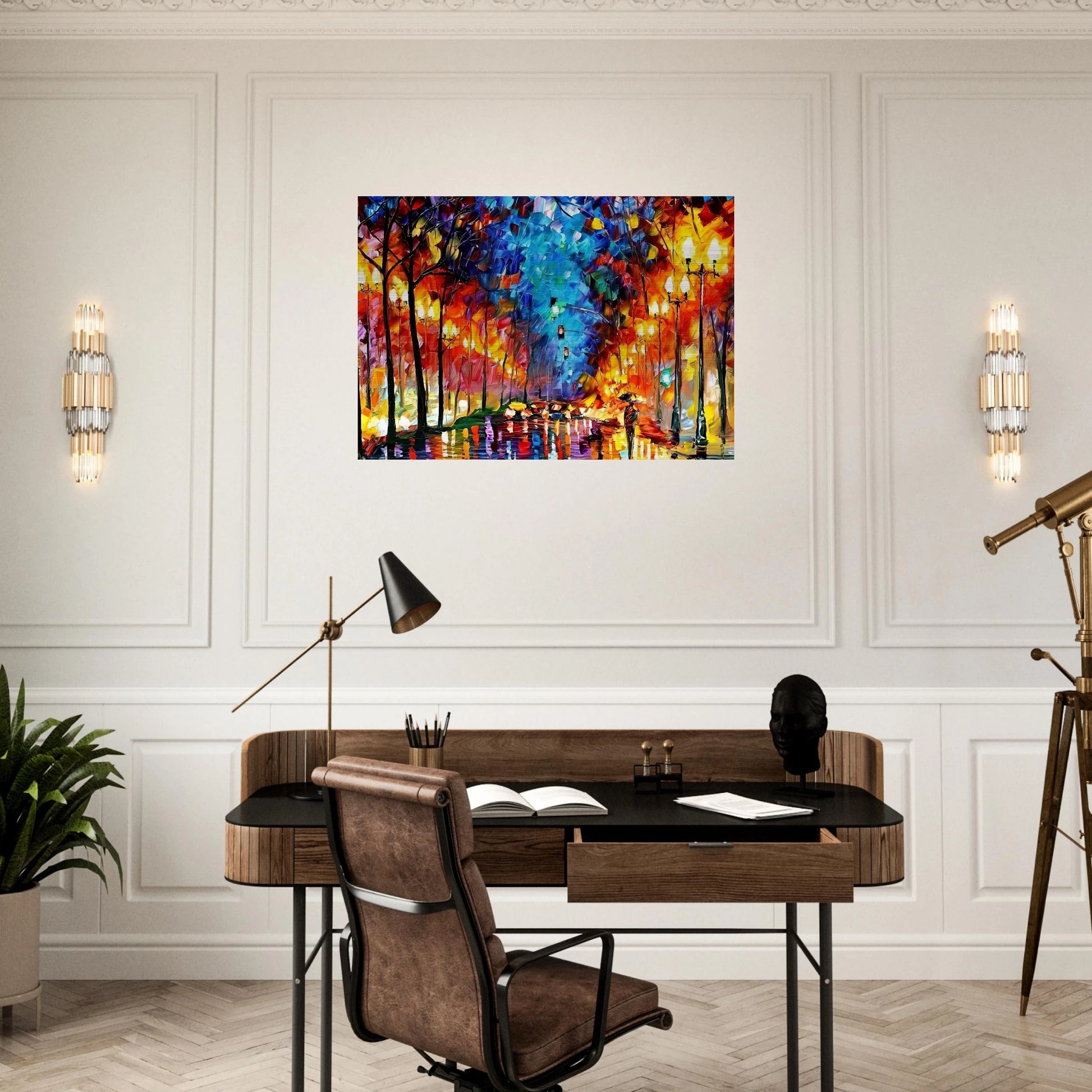 Leonid Afremov - Leonid Afremov Brushed Aluminum Print - 70x100 cm / 28x40 inches | Leonid Afremov Aluminum Print | Leonid Afremov Prints