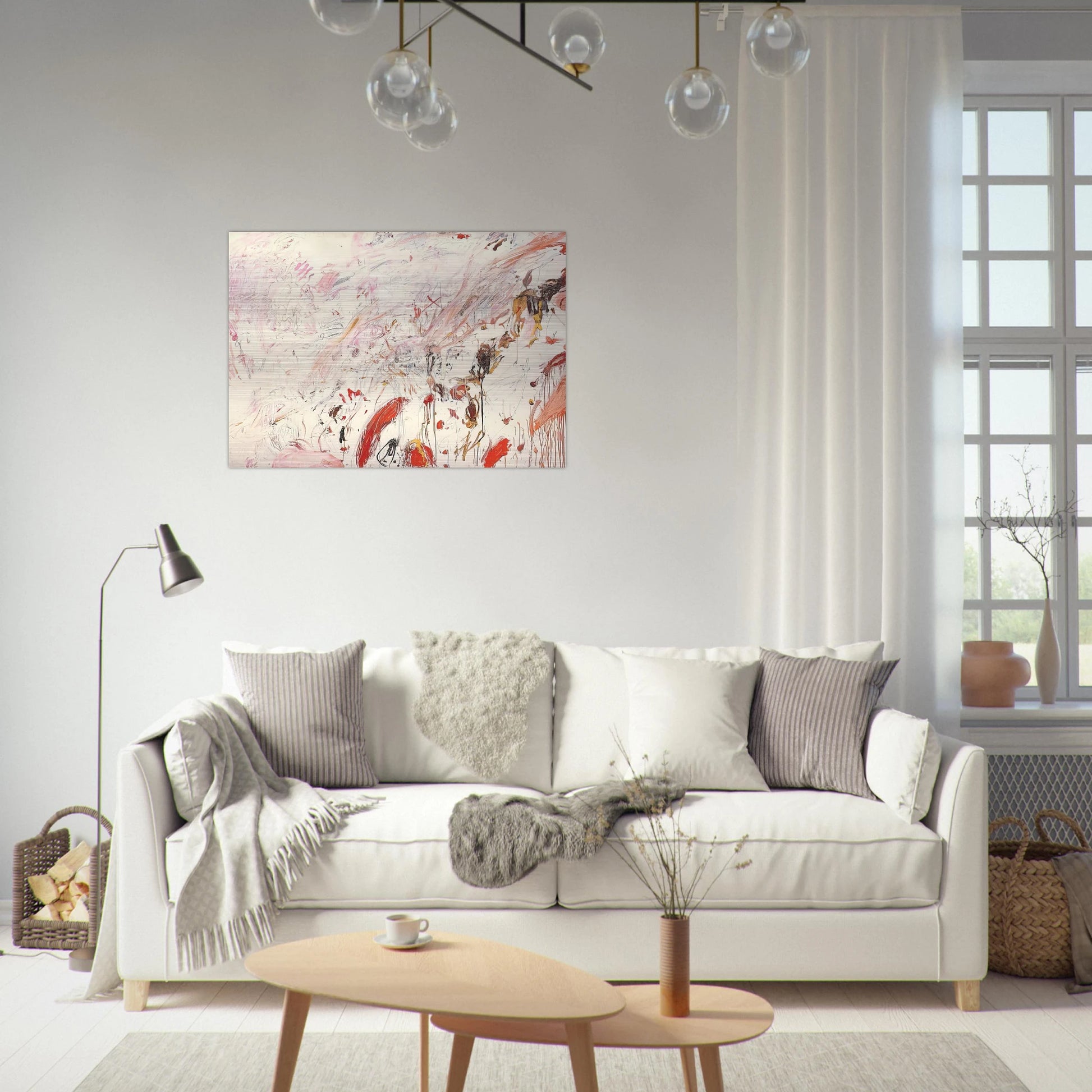 Ferragosto III - Cy Twombly Brushed Aluminum Print - 70x100 cm / 28x40 inches | Cy Twombly Aluminum Print | Cy Twombly Prints