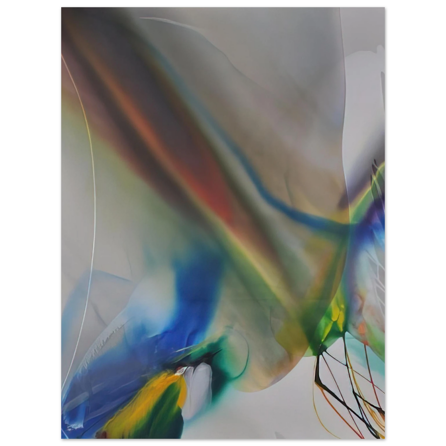 Paul Jenkins - Phenomena Merlins Mantle - 1970  75x100 cm / 30x40inches Fine Art Poster