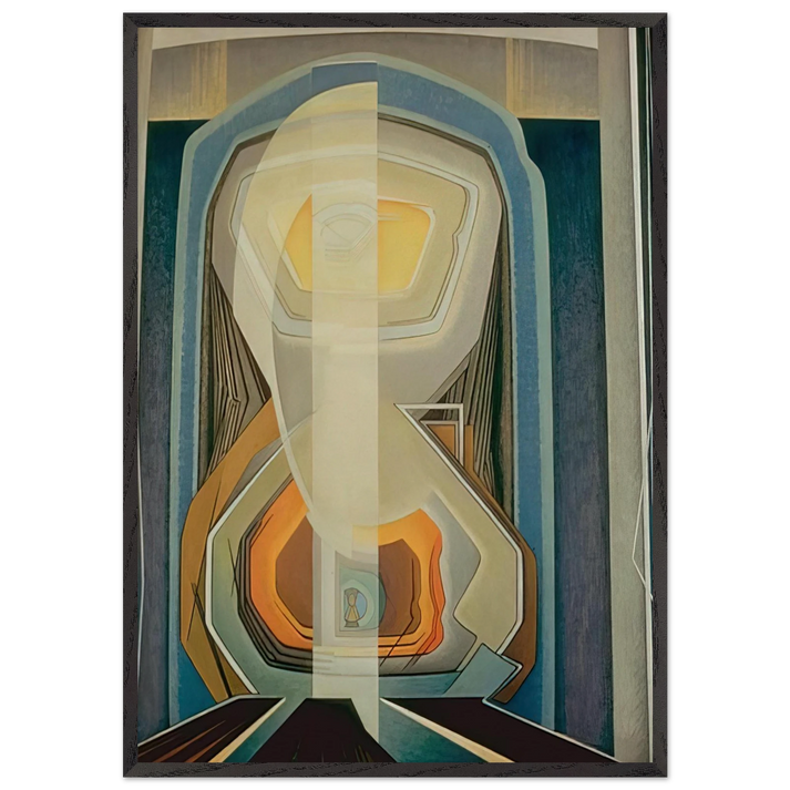 Abstract Painting 20 - 1942 - Lawren Harris 70x100 cm / 28x40 inches Framed Art Print – Black Wooden Frame