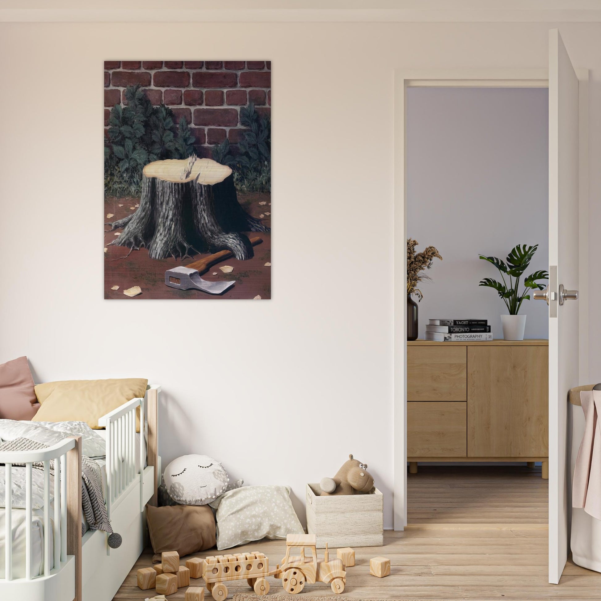 THE LABOURS OF ALEXANDER 1950 - Rene Magritte Brushed Aluminum Print - 70x100 cm / 28x40 inches | Rene Magritte Aluminum Print | Rene Magritte Prints