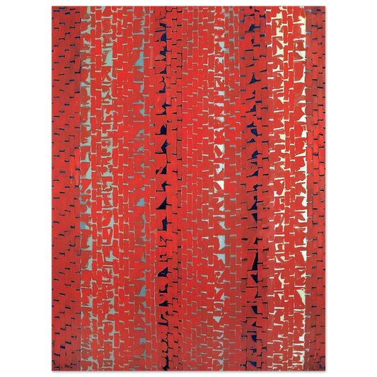 Alma Woodsey Thomas - RED SUNSET OLD POND CONCERTO 1972  75x100 cm / 30x40inches Fine Art Poster