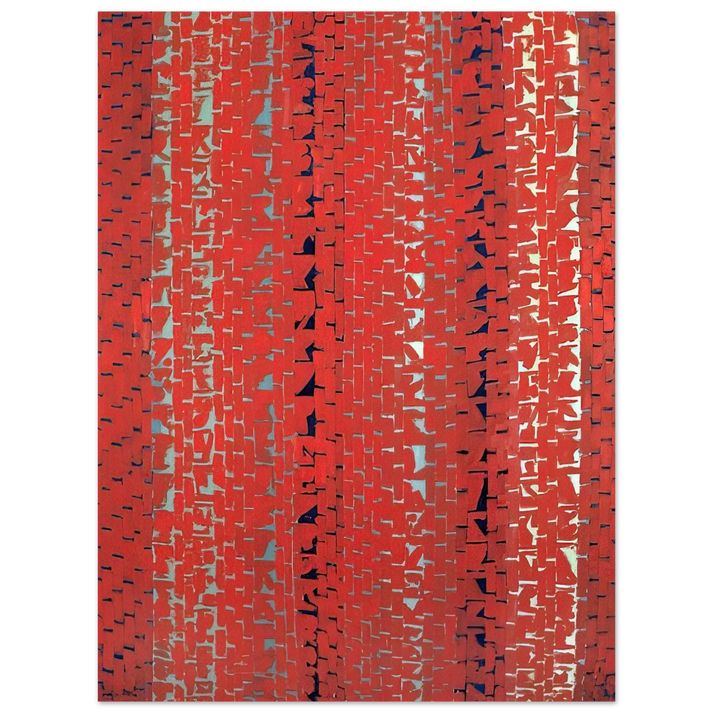 Alma Woodsey Thomas - RED SUNSET OLD POND CONCERTO 1972  75x100 cm / 30x40inches Fine Art Poster