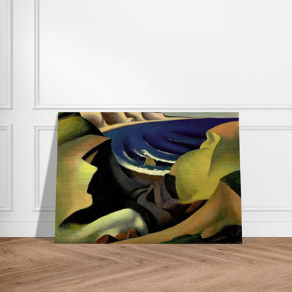 THE CLIFFS 1921 - Thomas Hart Benton Brushed Aluminum Print - 70x100 cm / 28x40 inches | Thomas Hart Benton Aluminum Print | Thomas Hart Benton Prints
