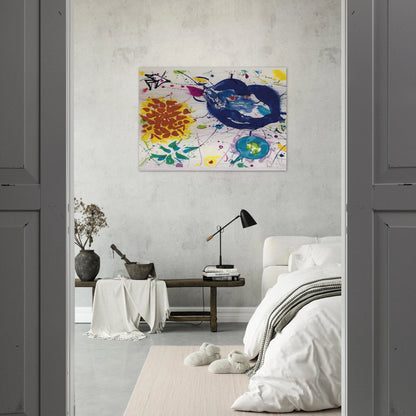Senza Titolo III - Sam Francis Brushed Aluminum Print - 70x100 cm / 28x40 inches | Sam Francis Aluminum Print | Sam Francis Prints