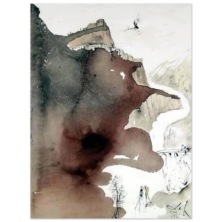 Salvador Dali - ET BAPTIZATUS EST A IOANNE IN IORDANE LUKE 3 3  75x100 cm / 30x40inches Fine Art Poster