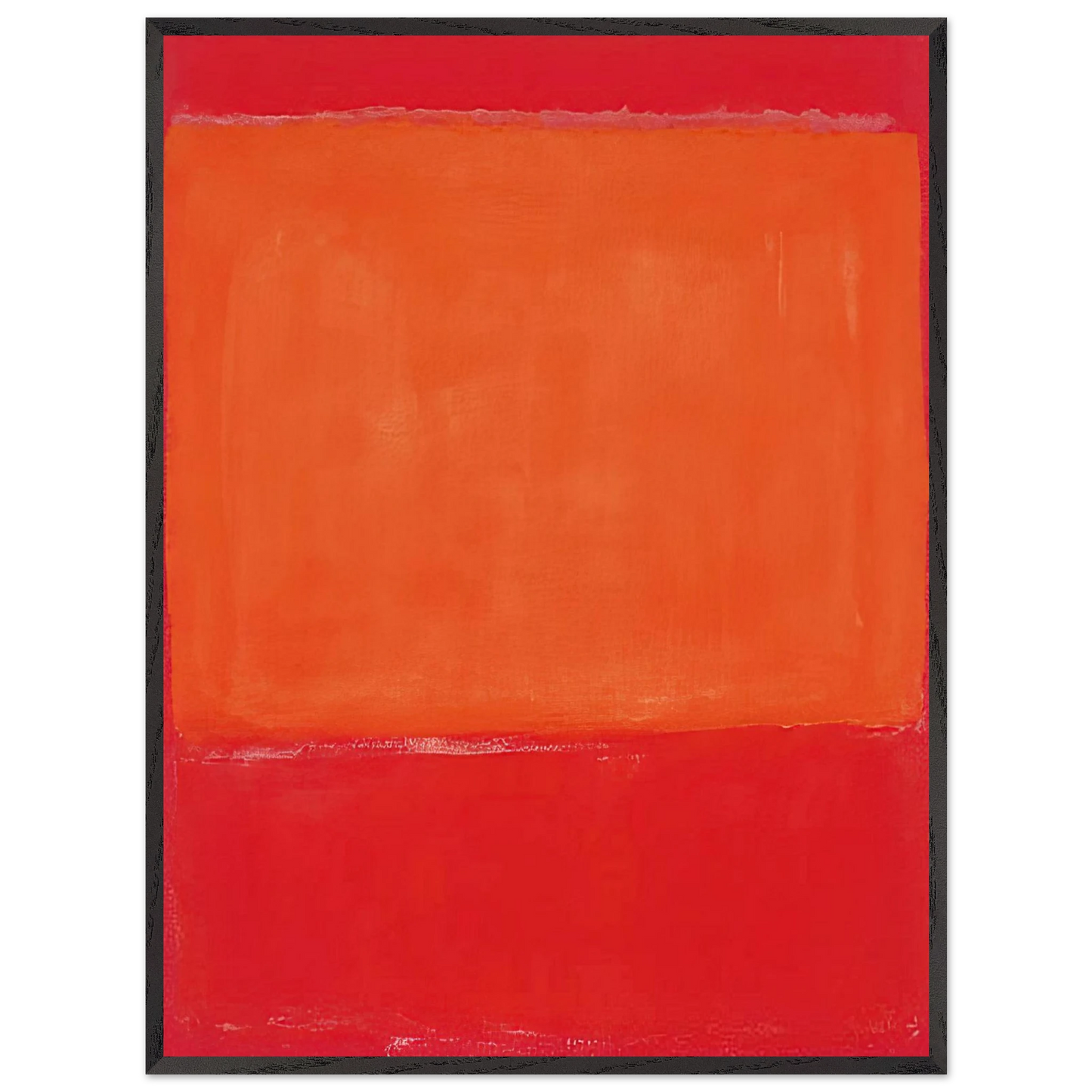 Mark Rothko - Ochre and Red on Red - 1957 Wall Art - 60x80 cm / 24x32 inches - Premium Wooden Framed Poster With Fine Art Paper-canvas - Black frame