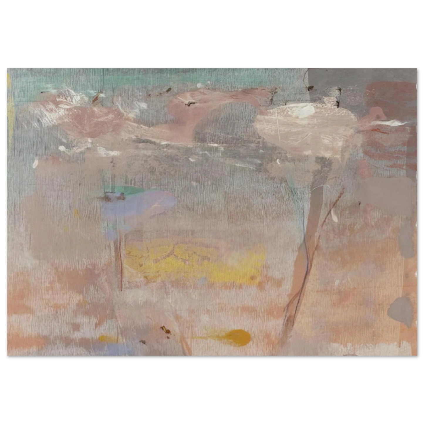 Helen Frankenthaler - Monotype I - 1981 Wall art - 13x18 cm / 5x7 inches - Fine Art Poster-canvas - -