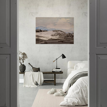Sheep Pasture, Cornish, New Hampshire - Maxfield Parrish Brushed Aluminum Print - 70x100 cm / 28x40 inches | Maxfield Parrish Aluminum Print | Maxfield Parrish Prints