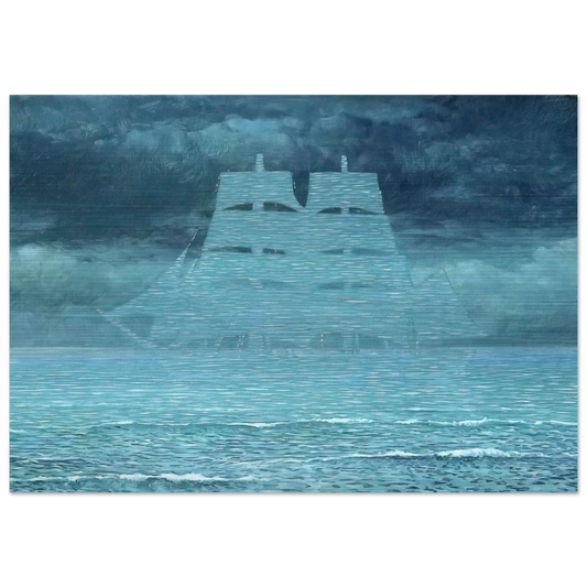THE SEDUCER 1953 1 - Rene Magritte Brushed Aluminum Print - 70x100 cm / 28x40 inches | Rene Magritte Aluminum Print | Rene Magritte Prints