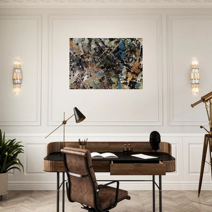NOT_DETECTED_185248 - Jackson Pollock Brushed Aluminum Print - 70x100 cm / 28x40 inches | Jackson Pollock Aluminum Print | Jackson Pollock Prints