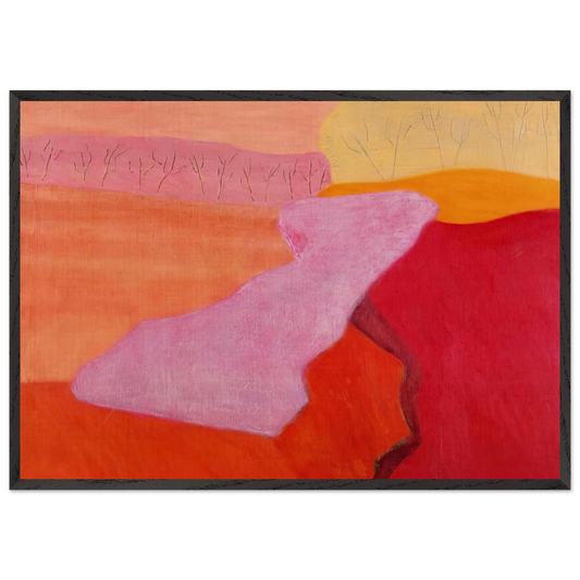 Shapes of Spring - 1952 - Milton Avery 70x100 cm / 28x40 inches Framed Art Print – Black Wooden Frame