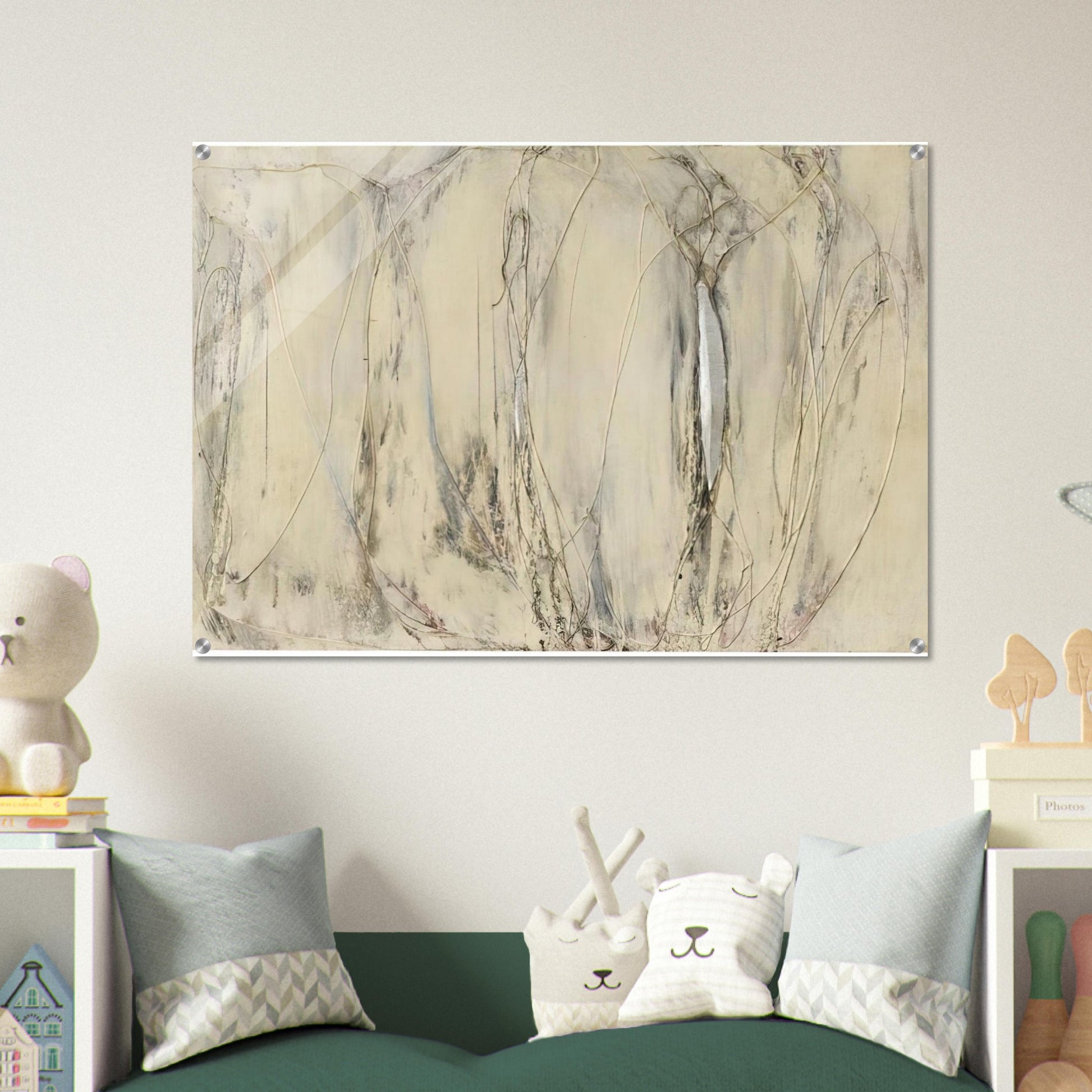 Composition - 1958 - Enrico Castellani Acrylic Print - 70x100 cm / 28x40″ inches | Enrico Castellani Wall Art | Enrico Castellani Prints