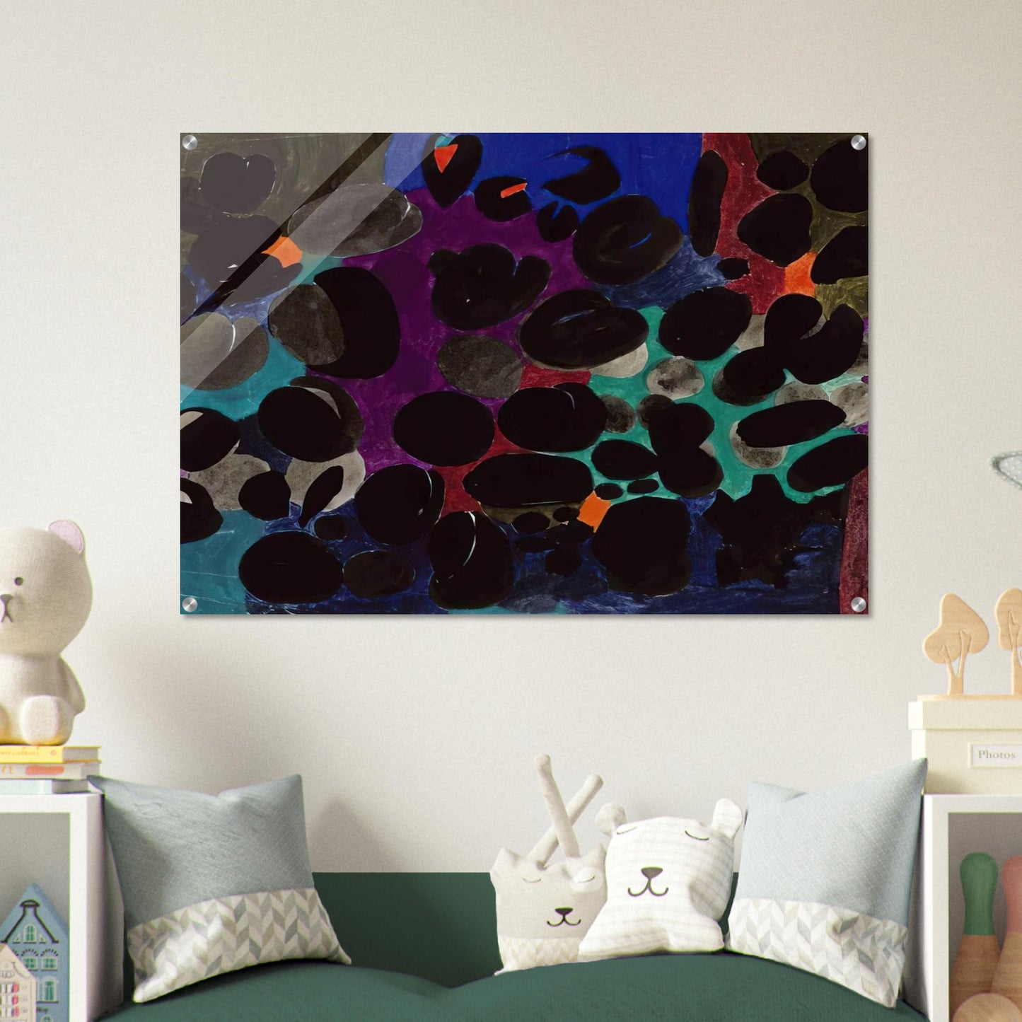 Plumen - Abstract Art - Johannes Itten Acrylic Print - 70x100 cm / 28x40″ inches | Johannes Itten Wall Art | Johannes Itten Prints