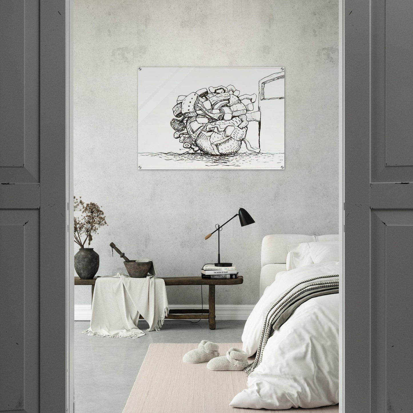 UNTITLED 1 - Philip Guston Acrylic Print - 70x100 cm / 28x40″ inches | Philip Guston Wall Art | Philip Guston Prints