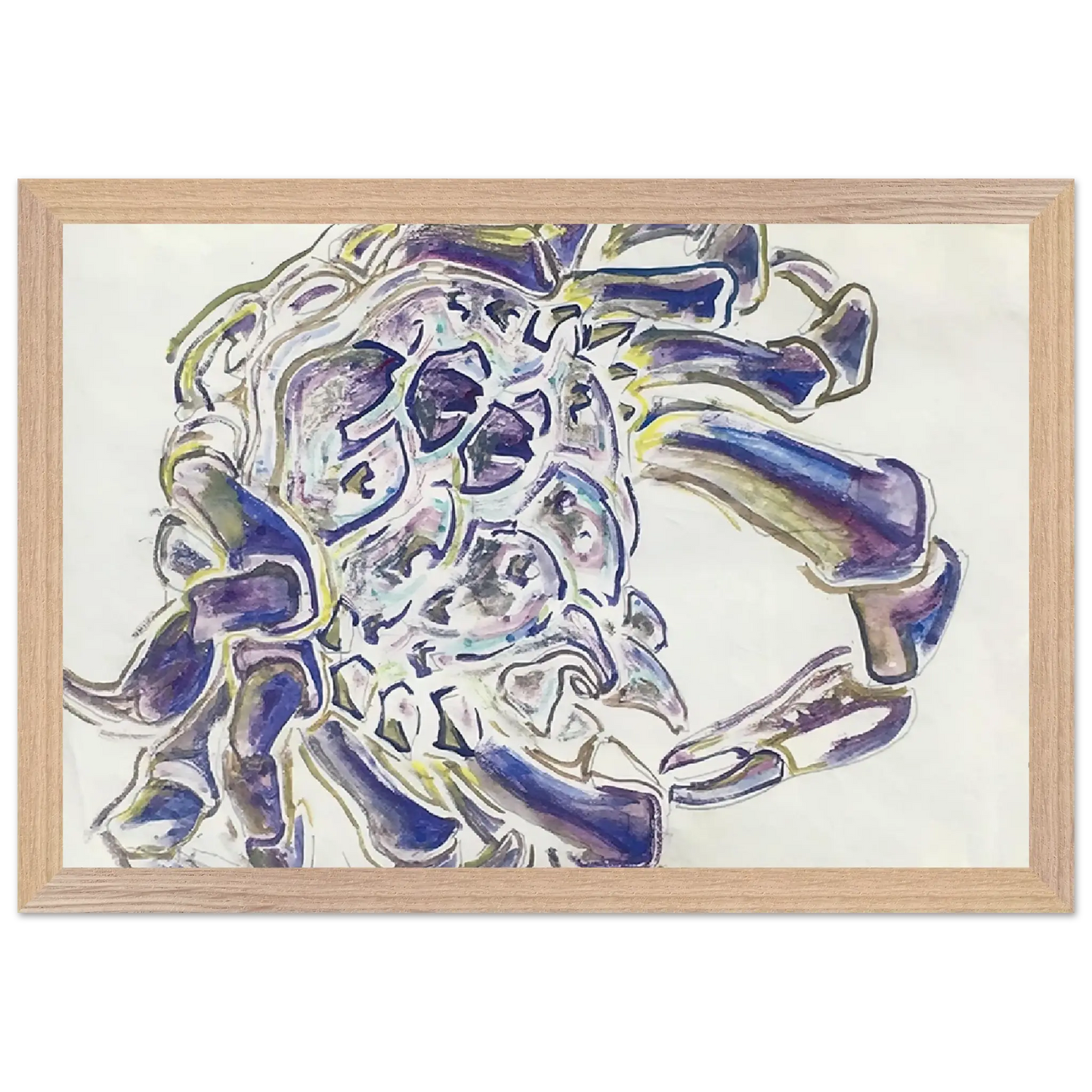 Walter Inglis Anderson - Walter Anderson Wall art - 28x43  cm / XL (11x17 inches) - Premium Wooden Framed Poster With Fine Art Paper - Wood frame