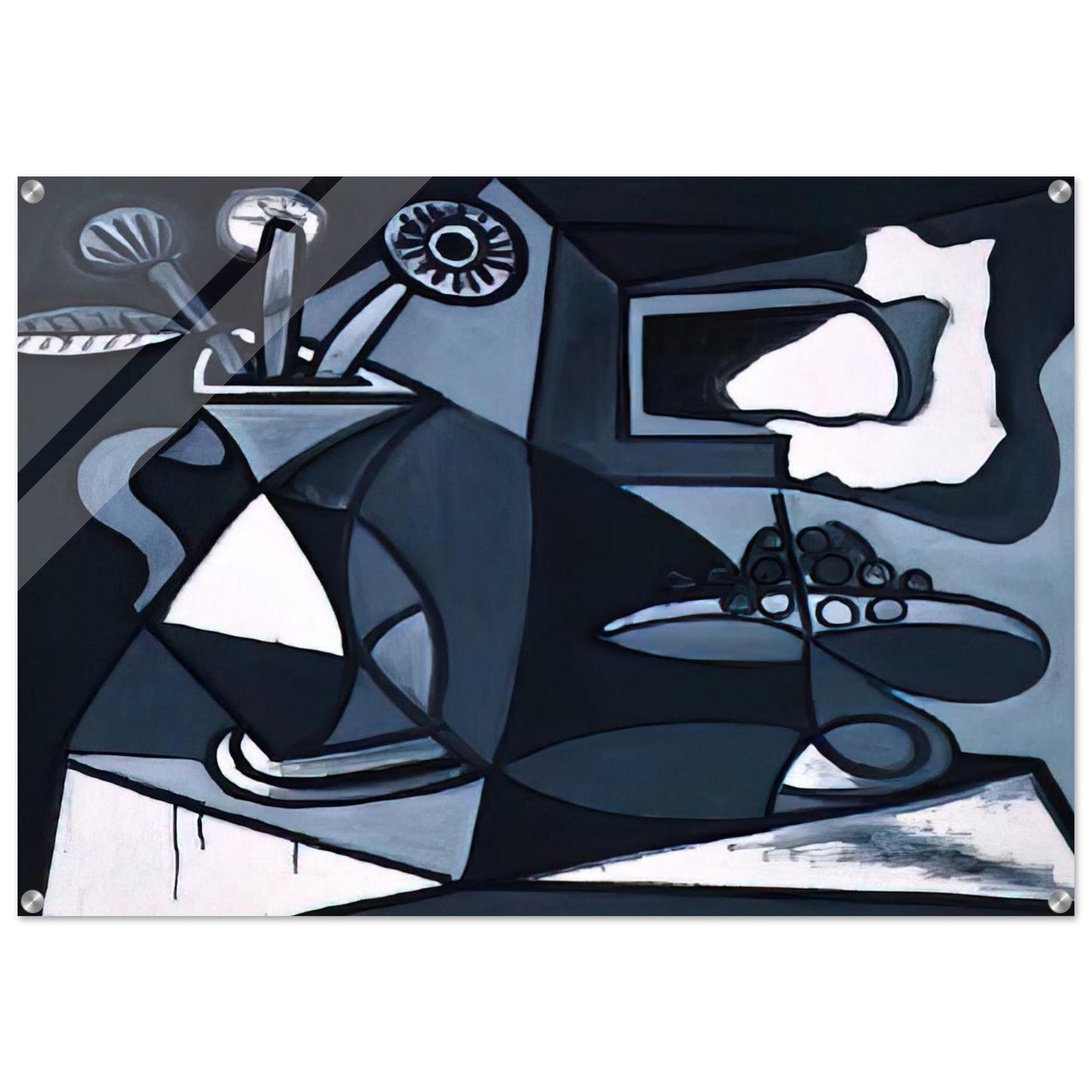 Vase with flowers - Pablo Picasso Acrylic Print - 70x100 cm / 28x40″ inches