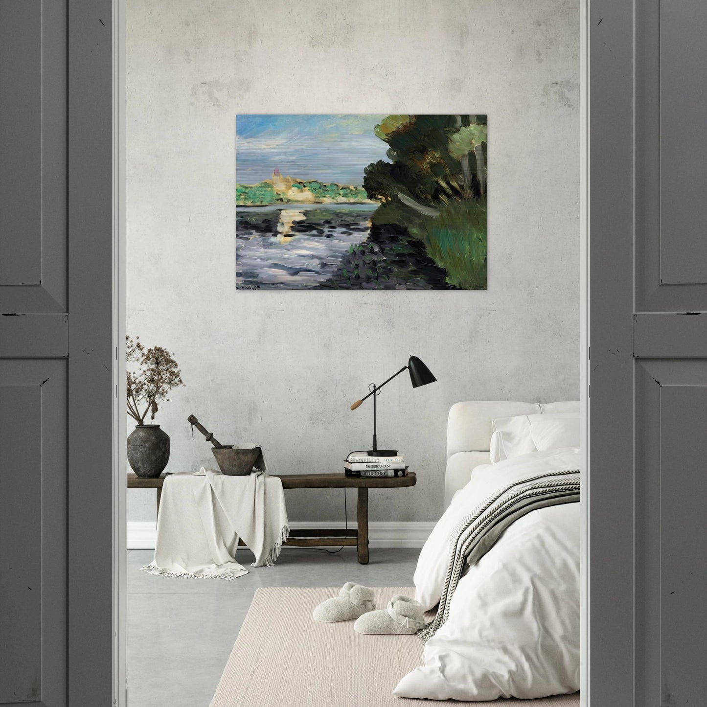 BORDS DE LA SEINE A VETHEUIL 1920 - Henri Matisse Brushed Aluminum Print - 70x100 cm / 28x40 inches | Henri Matisse Aluminum Print | Henri Matisse Prints