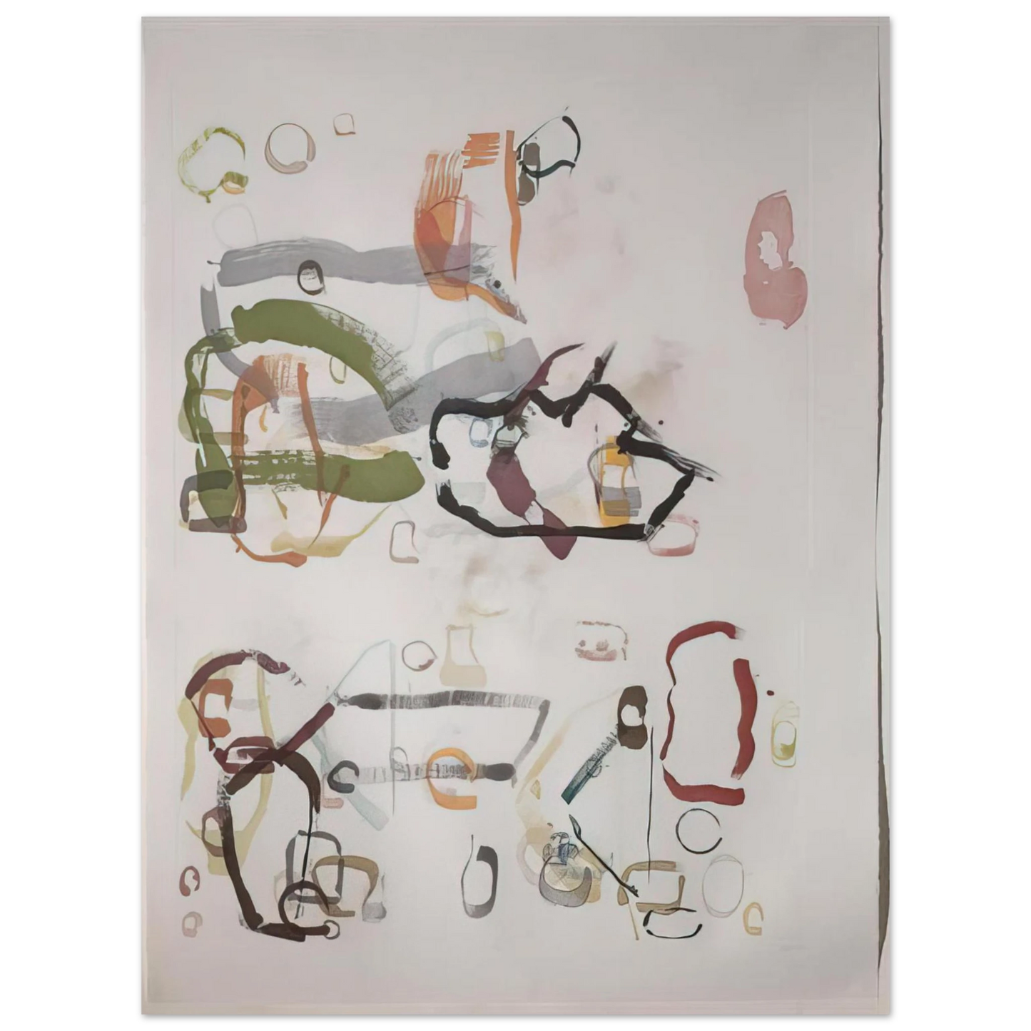 John Cage - 75 Stones - 1989  75x100 cm / 30x40inches Fine Art Poster